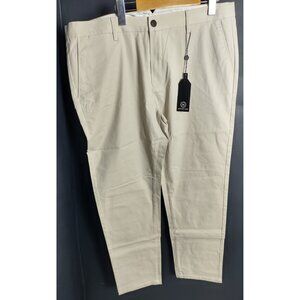 Snover Men’s Beige Chino Pants Straight Leg Cotton Casual Dress NWT